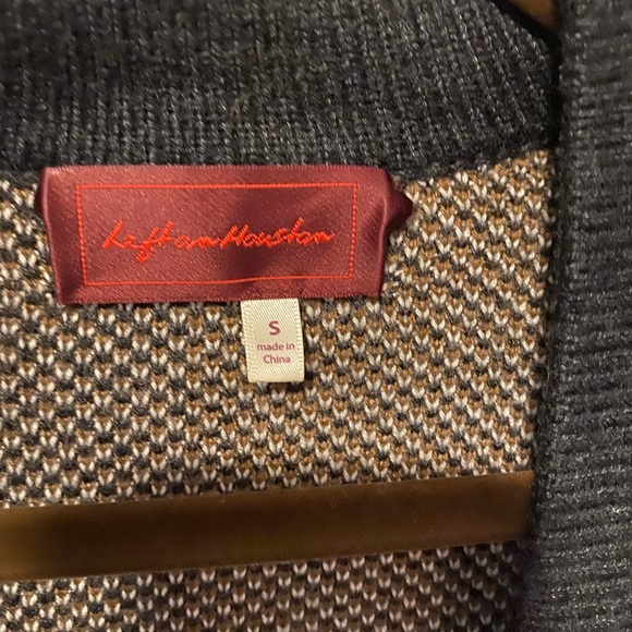 Dark Academia vibes long cardigan; plaid chunky-knit: PSL perfection! - Picture 3 of 4